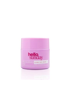 Маска для сияния кожи лица восстанавливающая и увлажняющая The Recovery One Glow Face Mask Hello sunday