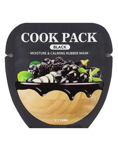 Маска для лица увлажняющая и успокаивающая Cook Pack Black Moisture & Calming Rubber Mask Ettang