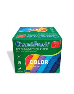 Стиральный порошок суперконцентрат для цветных вещей 900.0 Cleanandfresh