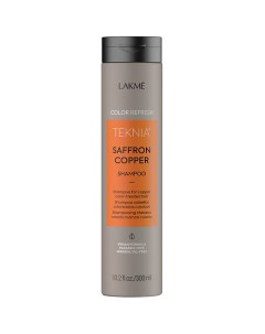 Шампунь для обновления цвета медных оттенков волос Teknia Saffron Copper Shampoo Lakme