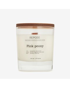 Свеча ароматическая Pink peony/ Розовый пион 120 Repose flavour