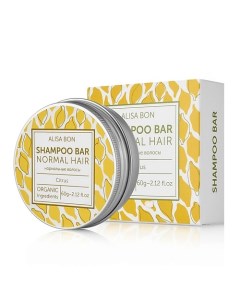 Твердый шампунь для волос SHAMPOO BAR «Цитрус» 60.0 Alisa bon