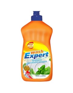 Гель для мытья посуды Wash Expert алоэ и мята 500.0 Aromika