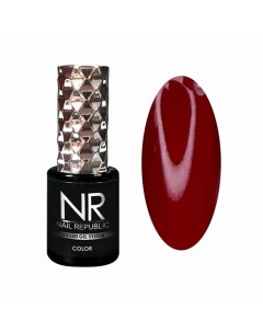 Гель лак NR 204 Перламутрово рубиновый Nail republic