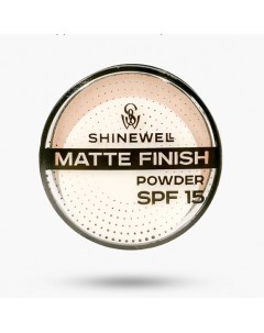 Матирующая пудра SPF 15 компактная легкая Shinewell