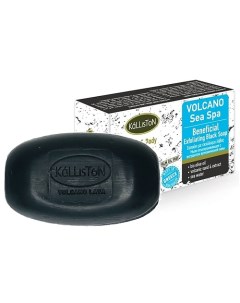 Мыло черное с Морской водой и частицами Вулканической лавы Volcano Sea Spa Black 110 Kalliston