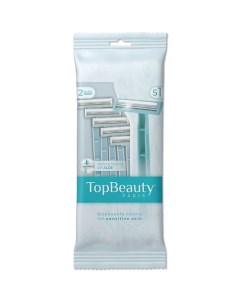 Одноразовый станок, с 2 лезвиями 5.0 Topbeauty