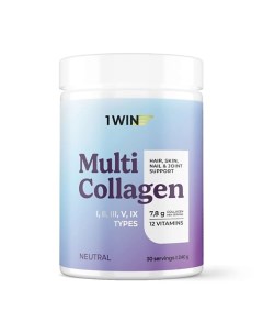 Мультиколлаген с витамином С вкус нейтральный Multi Collagen 1win