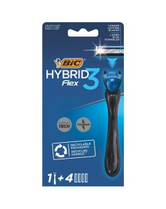 Мужская бритва 3 лезвия Hybrid 3 Flex + 2 сменные кассеты 69.0 Bic