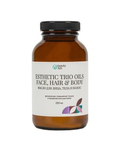 Натуральное масло для лица тела и волос Esthetic trio oils 250 0 Beauty365