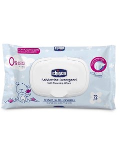 Влажные очищающие салфетки, с клапаном 72 Chicco