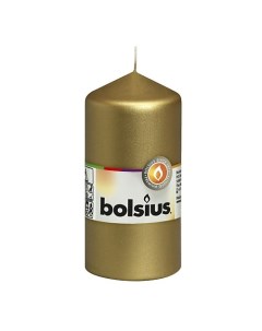 Свеча столбик Classic золотая 253 Bolsius