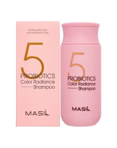 Профессиональный шампунь для окрашенных волос с защитой цвета 5 Probiotics Color Radiance 150.0 Masil