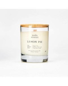 Ароматическая свеча LEMON PIE с деревянным фитилем 225.0 Soul hygge