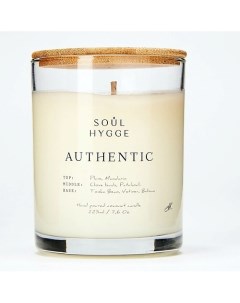 Ароматическая свеча AUTHENTIC с хлопковым фитилем 225.0 Soul hygge