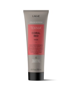 Маска для обновления цвета красных оттенков волос Terknia Coral Red Mask Lakme