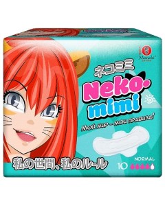 Прокладки женские гигиенические дневные Neko-Mimi 10.0 Maneki