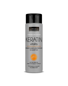 Шампунь KERATIN VITALITY для восстановления волос с кератином 300.0 Lorvenn hair professionals