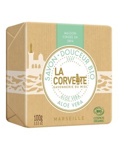 Мыло органическое для лица и тела Алоэ вера Marseille Aloe Vera Soap La corvette