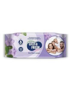 Влажные салфетки для всей семьи Family 60 Ultra fresh