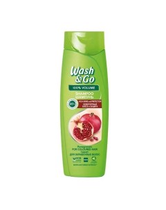 Шампунь Невероятный блеск и защита. Гранат. Для окрашенных волос Shampoo With Pomegranate Extract Fo Wash&go