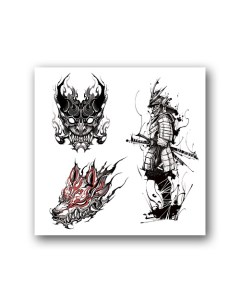 Переводная тату Demons 10*10см Tatts