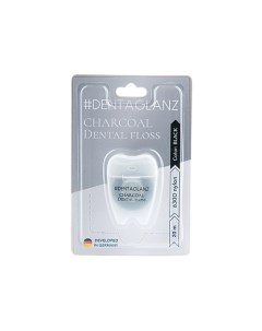 Зубная нить Charcoal Dental Floss #dentaglanz