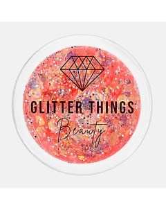 Глиттер Гель Блёстки для глаз лица и тела Коралловое Море Glitter things