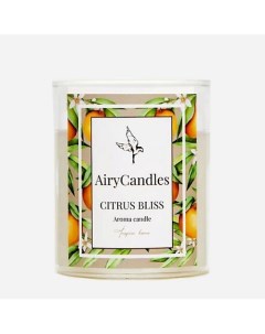 Свеча ароматическая CITRUS BLISS с деревянным фитилем 190 Airycandles