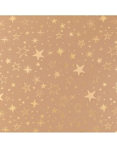 Упаковочная бумага Stars Gold Twinkle