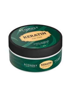 Маска для волос кератиновая Keratin Hair Mask Sweet Almond & Vitamin E Ecoholy