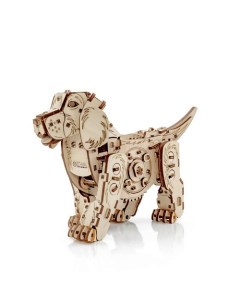 Деревянный конструктор 3D Механическая собака Puppy 1 0 Ewa eco-wood-art