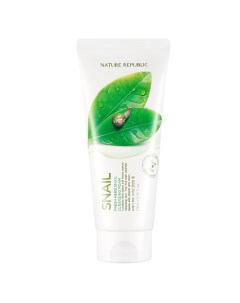 Пенка для умывания с муцином улитки Fresh Herb Snail Cleansing Foam Nature republic