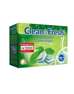 Таблетки для посудомоечной машины 30.0 Cleanandfresh