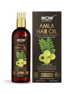 Масло для волос и кожи головы Amla Hair Oil With Comb Applicator Wow skin science