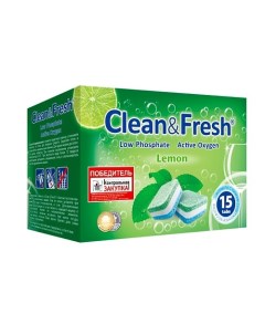 Таблетки для посудомоечной машины 15.0 Cleanandfresh