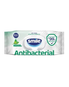 Влажные салфетки с подорожником Antibacterial 100.0 Smile wonderland