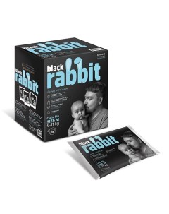 Подгузники на липучках, 6-11 кг, M Black rabbit