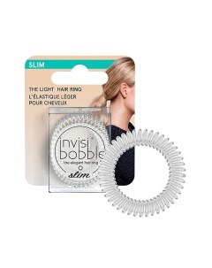 Резинка-браслет для волос SLIM Crystal Clear (с подвесом) Invisibobble