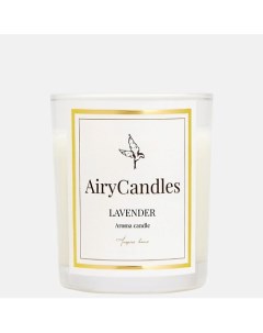 Свеча ароматическая LAVENDER с деревянным фитилем 190.0 Airycandles