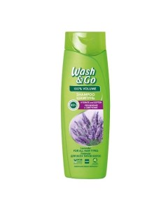 Шампунь Увлажнение и смягчение. Лаванда. для всех типов волос Shampoo With Lavender Extract For All  Wash&go