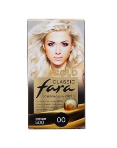 Стойкая крем краска для волос Classic Gold Fara