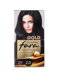 Стойкая крем краска для волос Classic Gold Fara