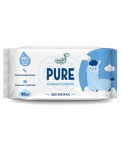 Влажные салфетки детские PURE (пьюр) 1.0 Свежая нота