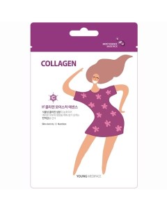 Тканевая маска для лица MSDS_Collagen (коллаген) Young mediface