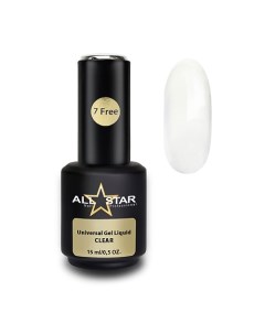 Гель для моделирования ногтей, Universal Gel Liquid "Clear" big All star professional