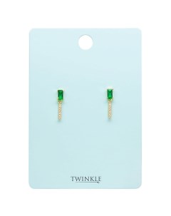 Серьги GREEN CRYSTALS Twinkle