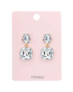 Серьги клипсы BIG CRYSTALS Twinkle