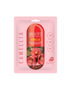 Тканевая маска для лица камелтя CAMELLIA Real Ampoule Mask Jigott