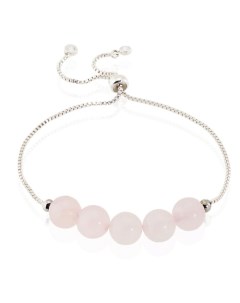 Браслет из натурального розового кварца Forever Rose Chain Alerie-accessories